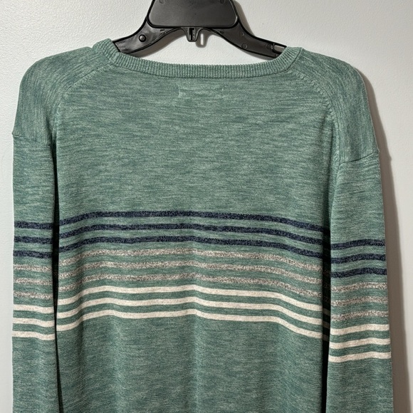 NWT Sonoma The Supersoft Sweater‎  Green with Stripes in Size XXL - Picture 9 of 13
